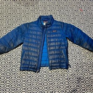 Patagonia Kids Blue Quilted Lightweight Puffer Jacket